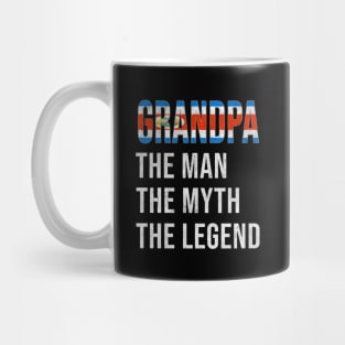 Grand Father Costa Rican Grandpa The Man The Myth The Legend - Gift for Costa Rican Dad With Roots From  Costa Rica Mug